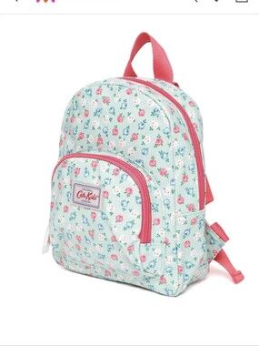 Cath Kidston Kids mini backpack with a delicate pink floral print.